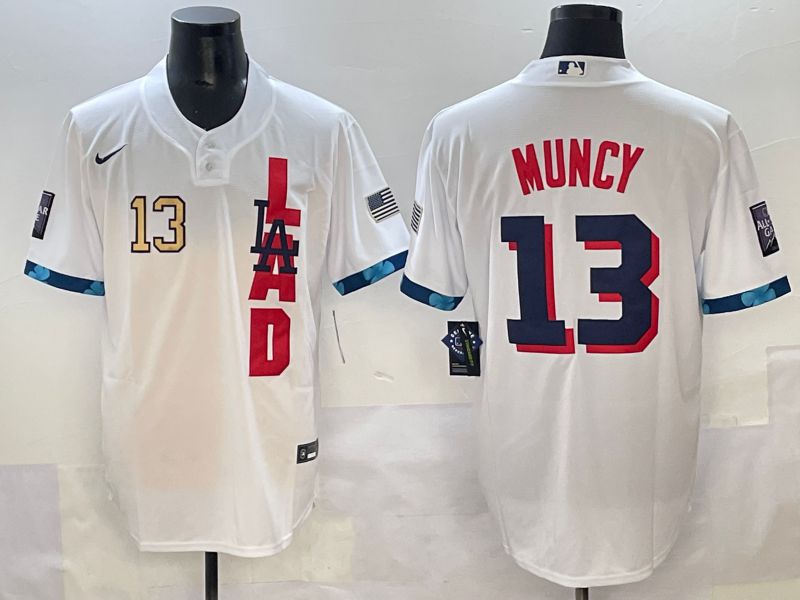 Men 2025 Los Angeles Dodgers #13 Muncy White All star Nike MLB Jersey style 4->chicago cubs->MLB Jersey